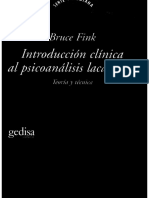 Fink Bruce - Introduccion Clinica Al Psicoanalisis Lacaniano PDF