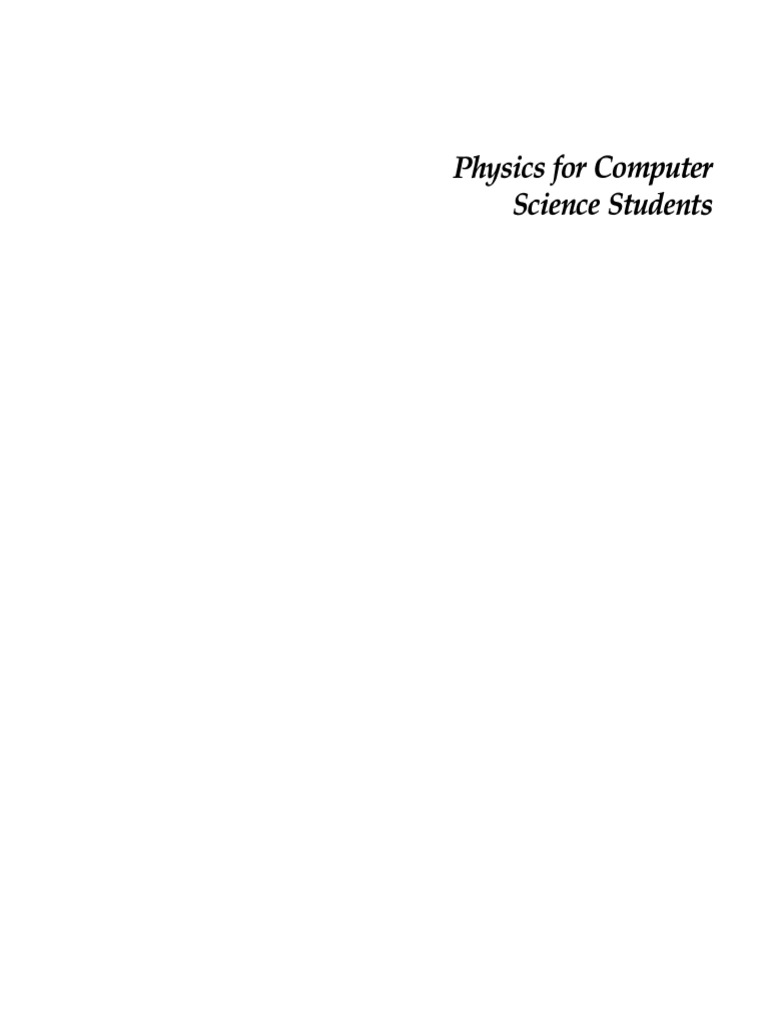 Physics For Computer Science Students | PDF | Rotation Around A Fixed ...