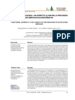 DIVERSIDAD FUNCIONAL- UN ASPECTO CLAVE EN LA PROVISIÓN DE SERVICIOS ECOSISTÉMICOS