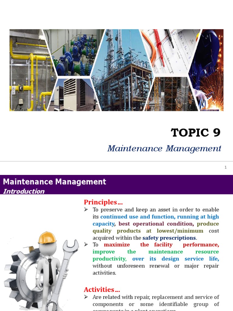 Maintenance Management Strategies Explained | PDF | Reliability ...