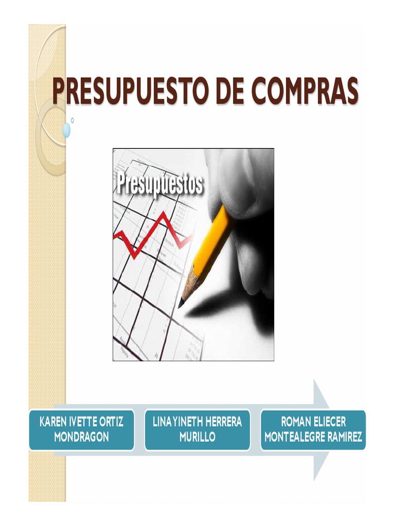 Guía para Elaborar un Presupuesto de Compras | PDF | Presupuesto ...