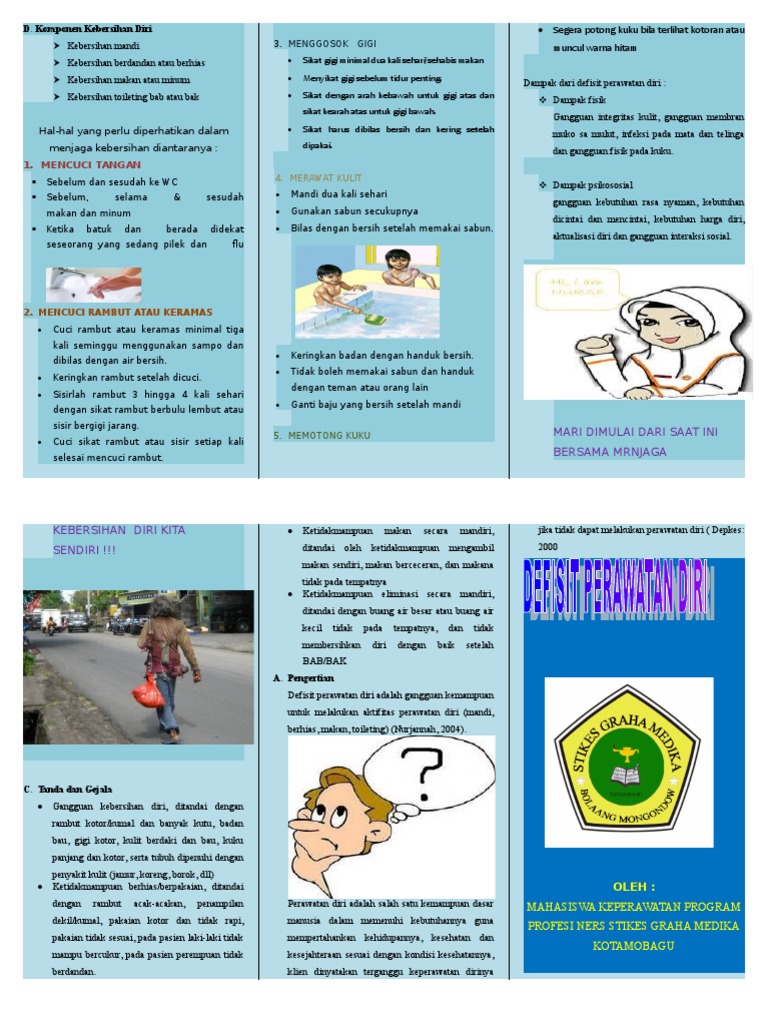 353880705 315799171 Leaflet Defisit Perawatan Diri Jiwa Doc