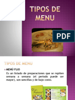 Tipos de Menu PDF