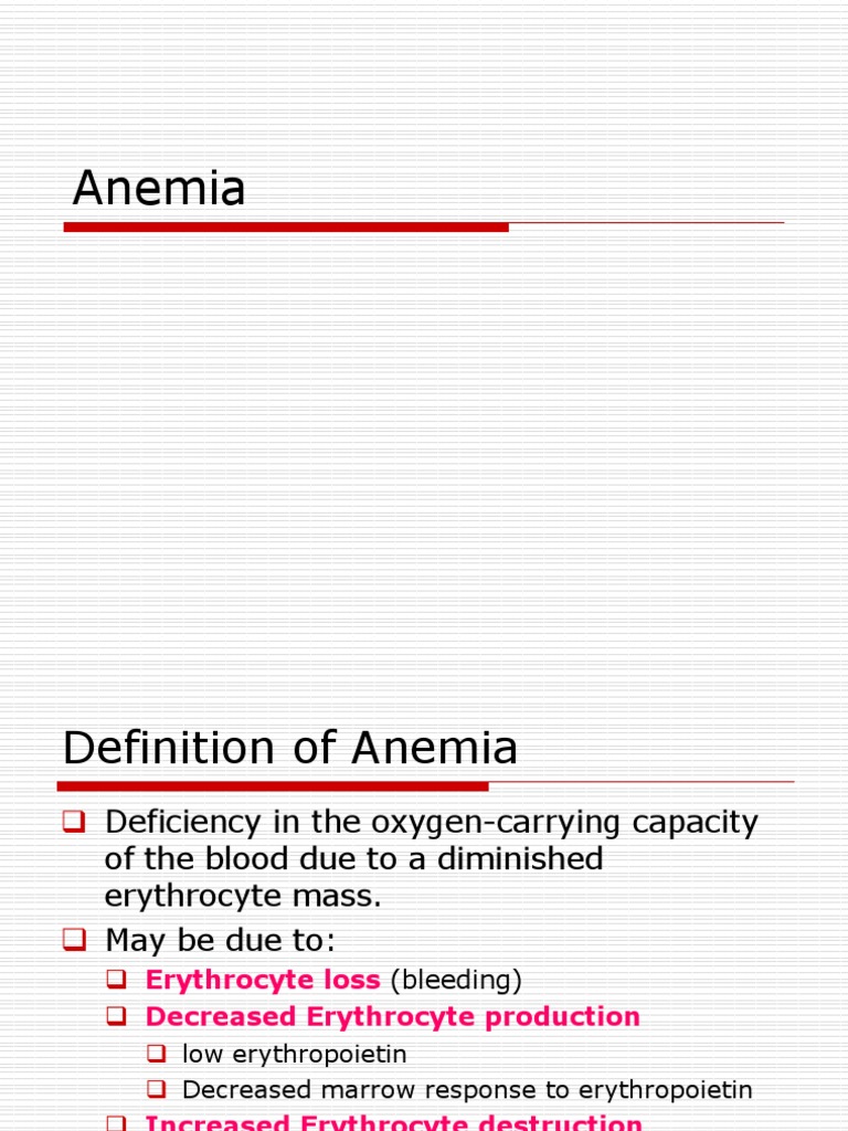 Understanding Anemia: Causes and Diagnosis | PDF | Anemia | Red Blood Cell