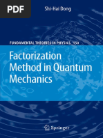 Download Factorization Method in Quantum Mechanics - Shi-Hai Dong by Ulises Marmolejo SN356971142 doc pdf