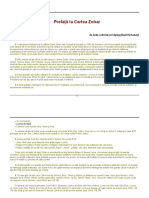 Prefata La Cartea Zohar PDF