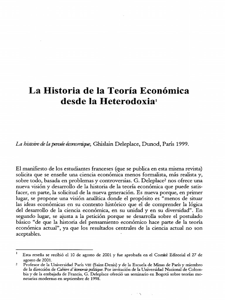 Economia Heterodoxa PDF | PDF | Economía keynesiana | Macroeconómica