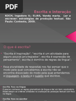 Escrita e Interacao