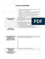 Plan de Auditoría