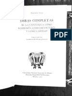 Antonio Caso. La Existencia Como Economía. Introducción 1916