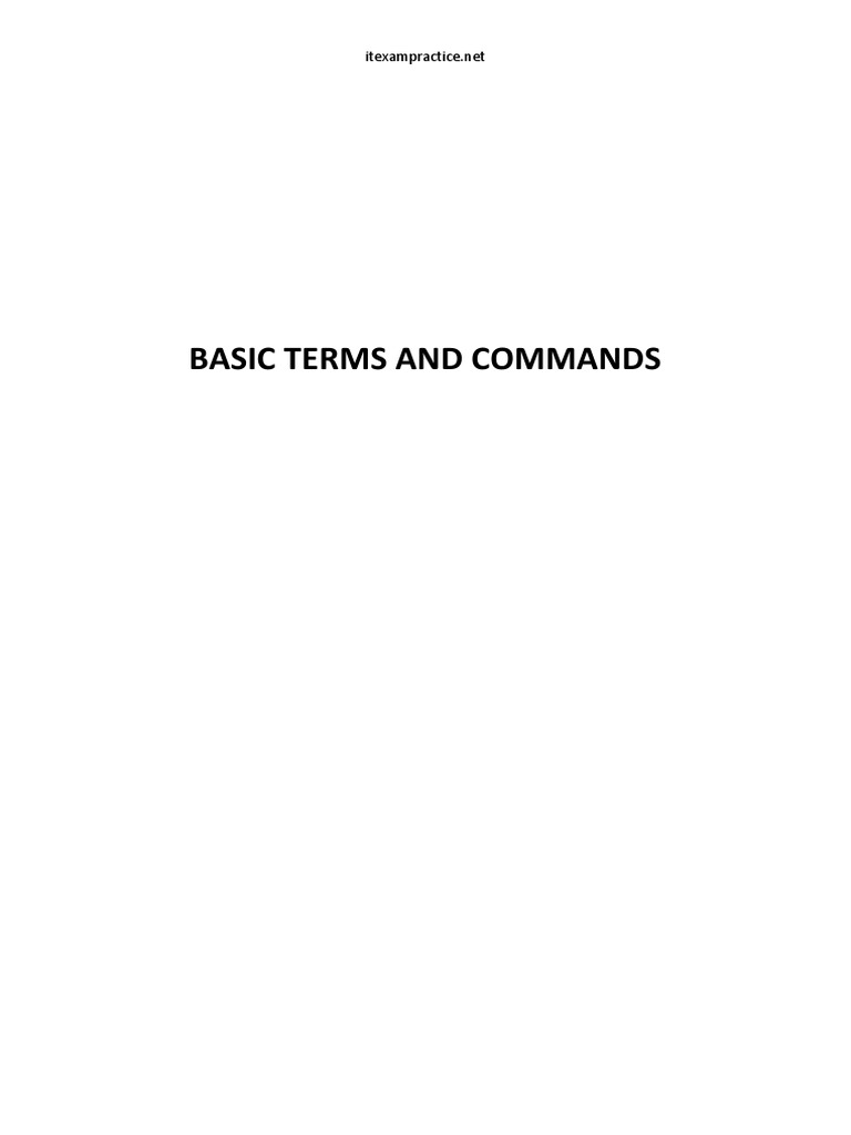 Mta Basic Terms PDF | PDF