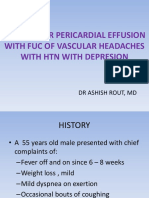 Case 1 Tubercular Pericardial Effusion With Fuc of Vascular Headaches