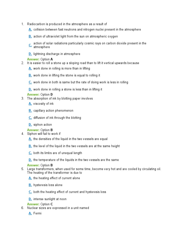 Physics mcqs indiabix with answers download free pdf atmosphere of