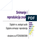 Snimanje I Reprodukcija PPT - Skraceno Za ATiDA PDF