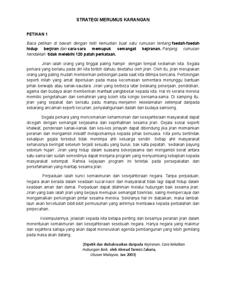 Strategi Merumus Karangan Pdf