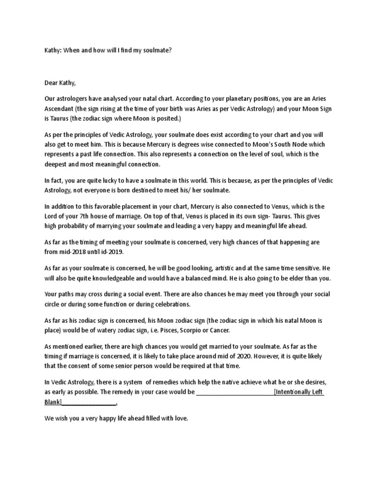 My met astrology i have soulmate