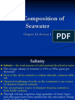 The Composition of Seawater: Chapter 15, Section 1