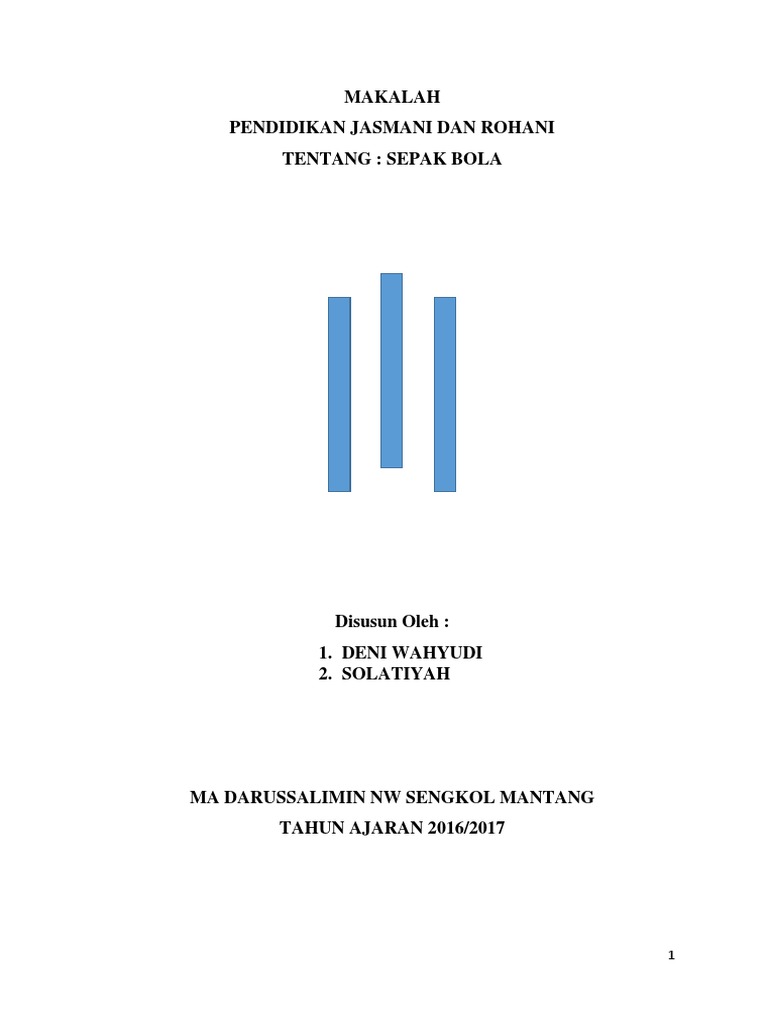 Makalah Sepak Bola Docx