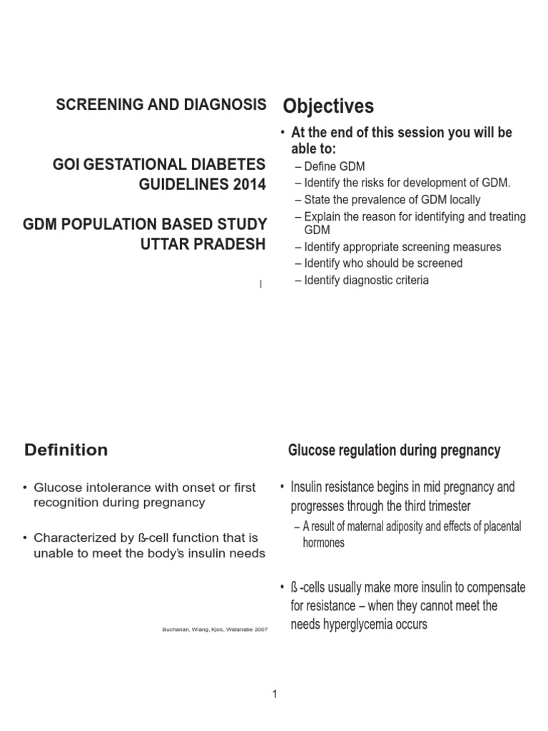 Gestational Diabetes Screening Case Studies PDF Gestational