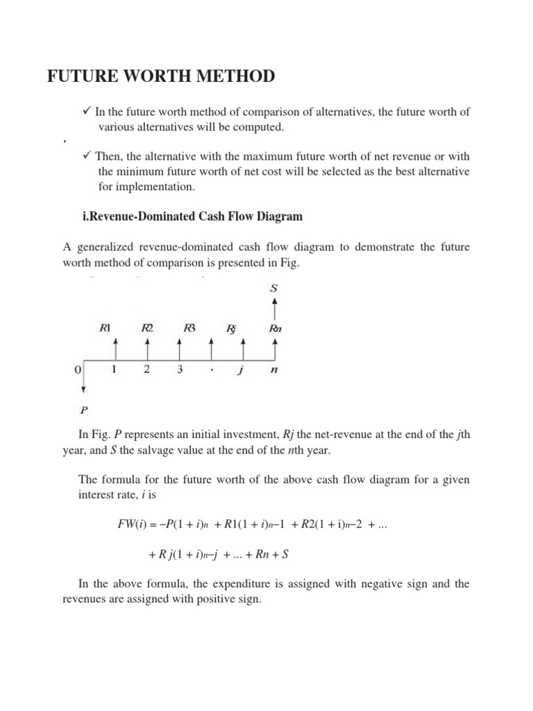 Future Worth Method in Engineering Economics | PDF | Bond Duration ...