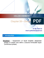 Colloid Chemistry - Chapter 10