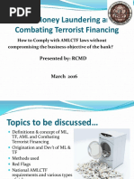 Compliance - ML, TF & PF | PDF | Money Laundering | Terrorism Financing