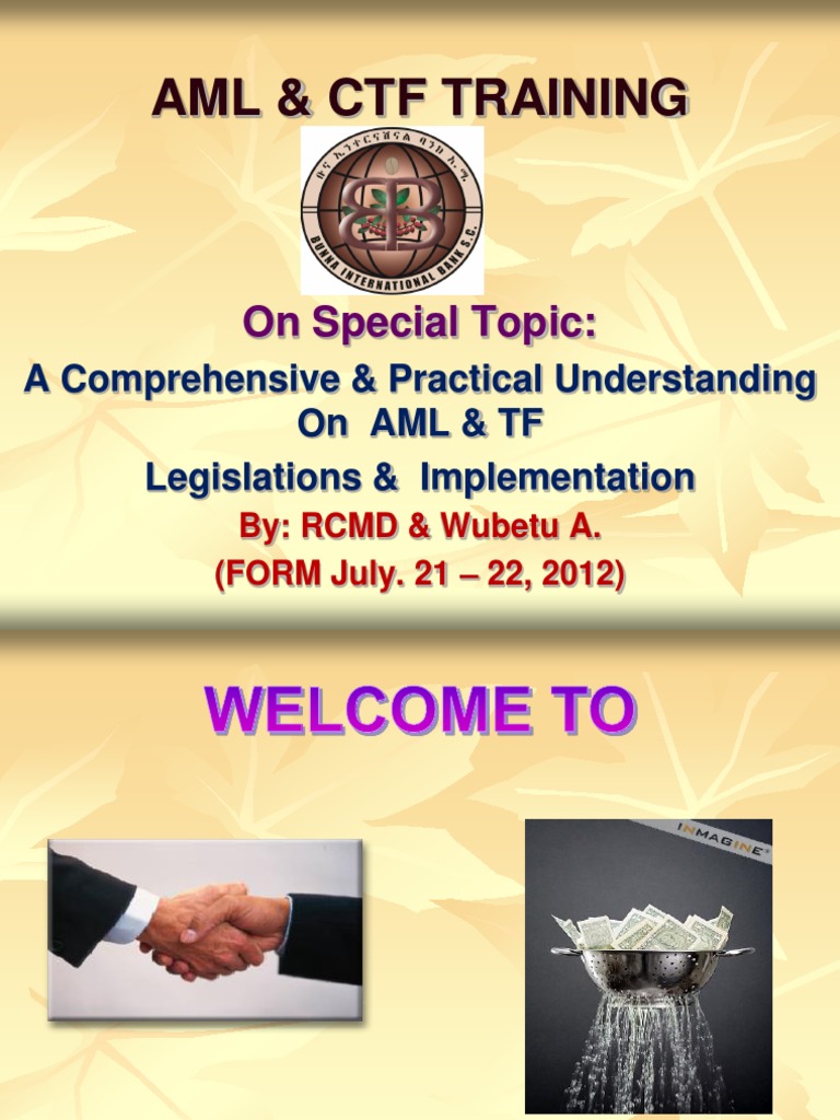 AML & CTF Training Overview | PDF | Money Laundering | Economies