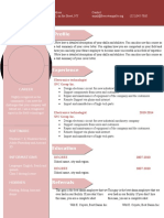 CV Resume Word Template 905