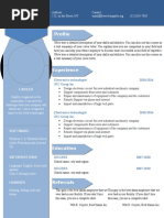 CV Resume Word Template 904