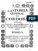 RUANO, F. Historia General de Cordoba