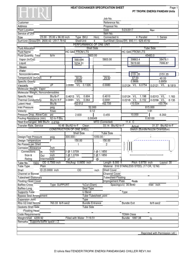 GAS CHILLER DATASHEET.pdf Pipe (Fluid Conveyance) Heat Exchanger