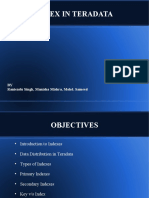 Index in Teradata: BY Raniendu Singh, Manisha Mishra, Mohd. Sameed