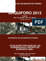 Evolucion de Viviendas Barranco