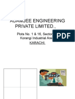 Adamjee Engineering Private Limited.,: Plots No. 1 & 16, Sector 20, Korangi Industrial Area, Karachi