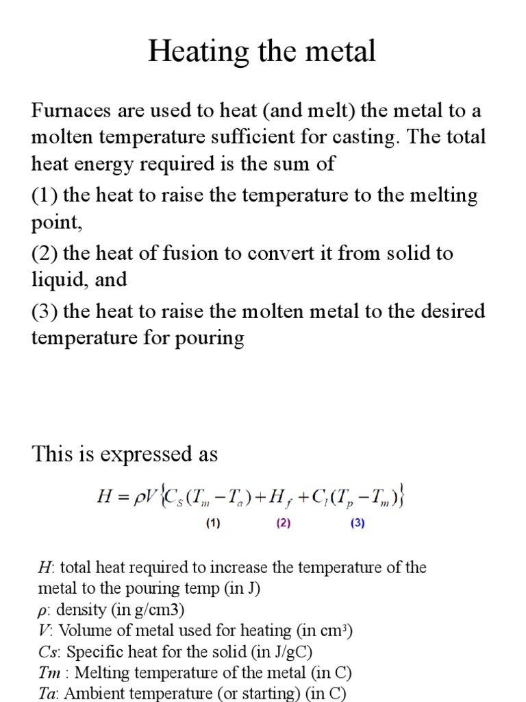 Metal Heating for Casting Basics | PDF | Casting (Metalworking) | Foundry