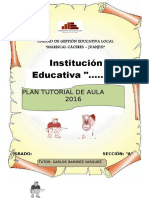 Modelo de Plan Tutorial de Aula 2017