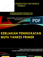 Paparan Kebijakan Akreditasi FKTP WORKSHOP TNI AL