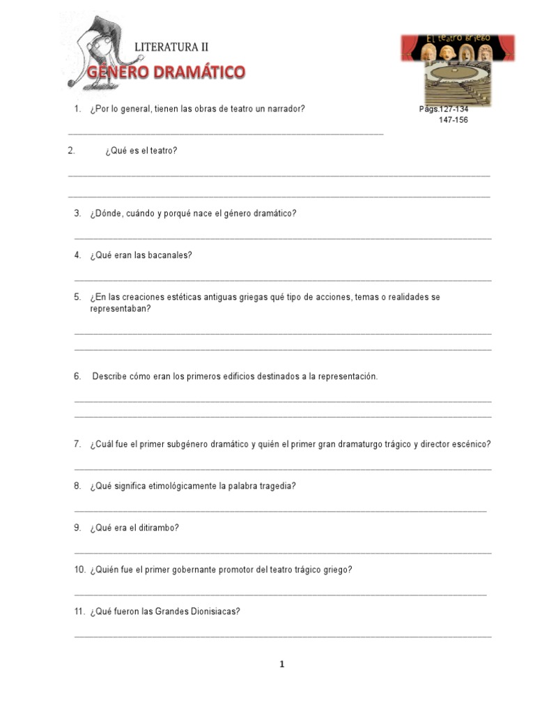 cuestionario de Género narrativo.docx Teatro Realismo