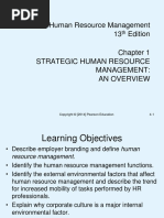 Human Resource Management 13 Edition Strategic Human Resource Management: An Overview