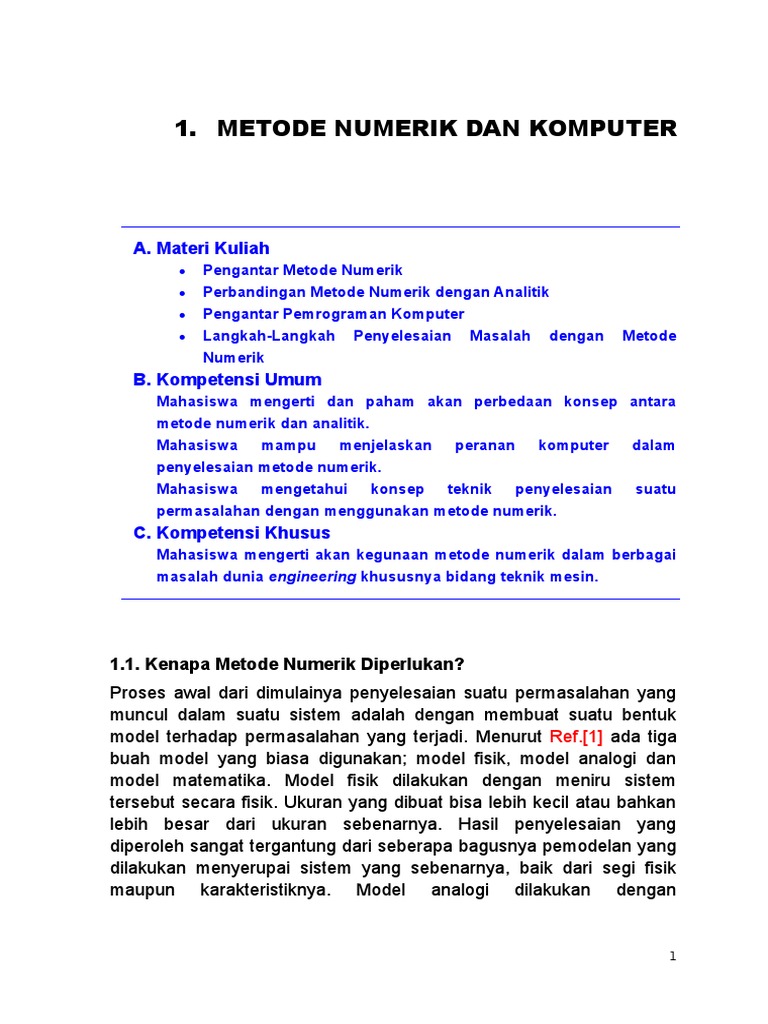 Perbandingan Metode Numerik dan Analitik | PDF | Sains & Matematika ...