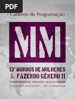 Caderno-de-Programacao FG | PDF | Feminismo | Estudos de Gênero