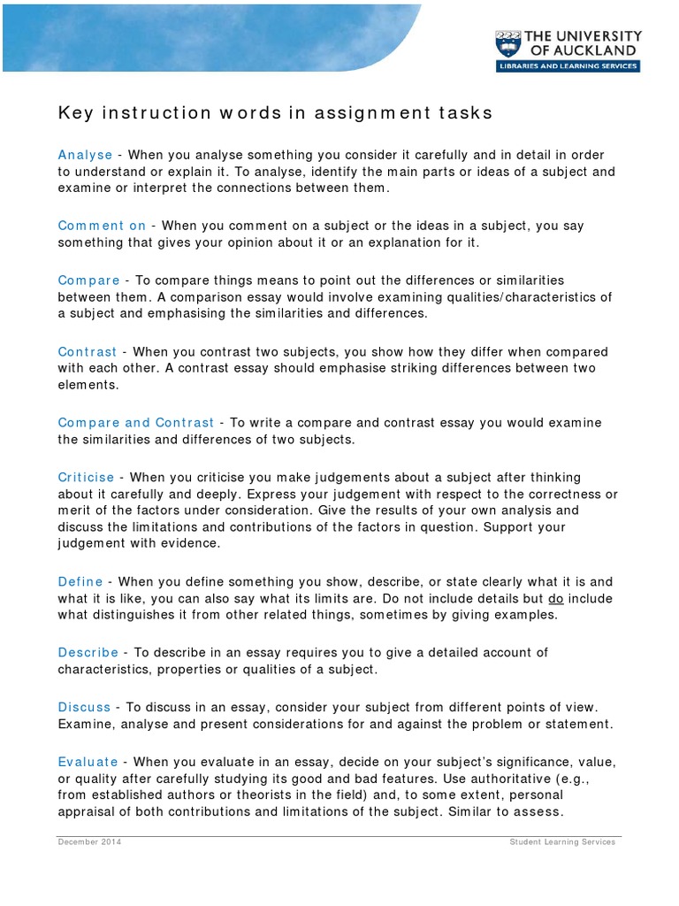 Essay terms explained picture