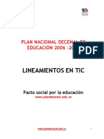 Plan Nacional Decenal de Educación PDF