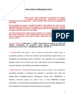 Human Resource Management Sample Essay PDF