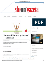 Promeni Život Za 30! Dana – Nulti Dan