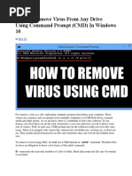 How To Remove Virus From Any Drive Using Command Prompt