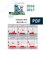 Calendar 2016 Sector 1-2: Calendar Colectare Deșeuri