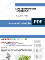 Unsur-Unsur Dalam Arsitektur. ARSITEKTUR UKDW 2016 SMESTER 2