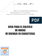 Guia para Calculo Obras Drenaje Sahop PDF