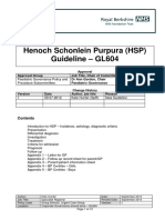 Henoch Schonlein Purpura Guideline